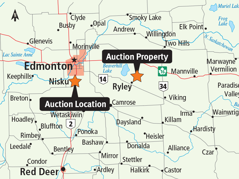 Residential acreage and farmland for sale near Ryley, AB Ritchie Bros. Auctioneers